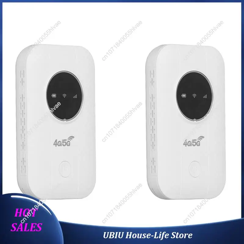 جهاز توجيه مودم 2X LTE 4G 5G، نقطة اتصال 300 ميجابت في الثانية ما يصل إلى 10 أجهزة، فتحة بطاقة SIM، بطارية 2100 مللي أمبير في الساعة، للسفر، رحلة عمل - أفضل بيع