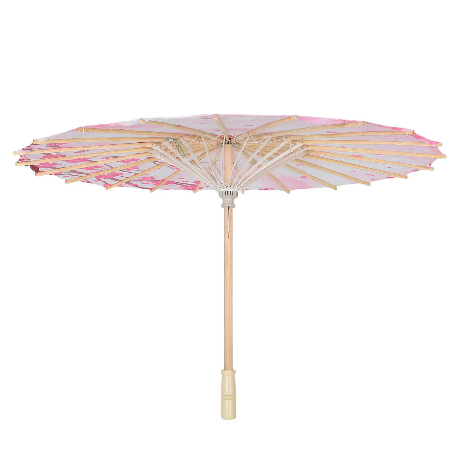 

Vintage Chinese Style Parasol Umbrella Lightweight Print For Wedding Party Photography Props Decorative Tea Event Plum Blossom