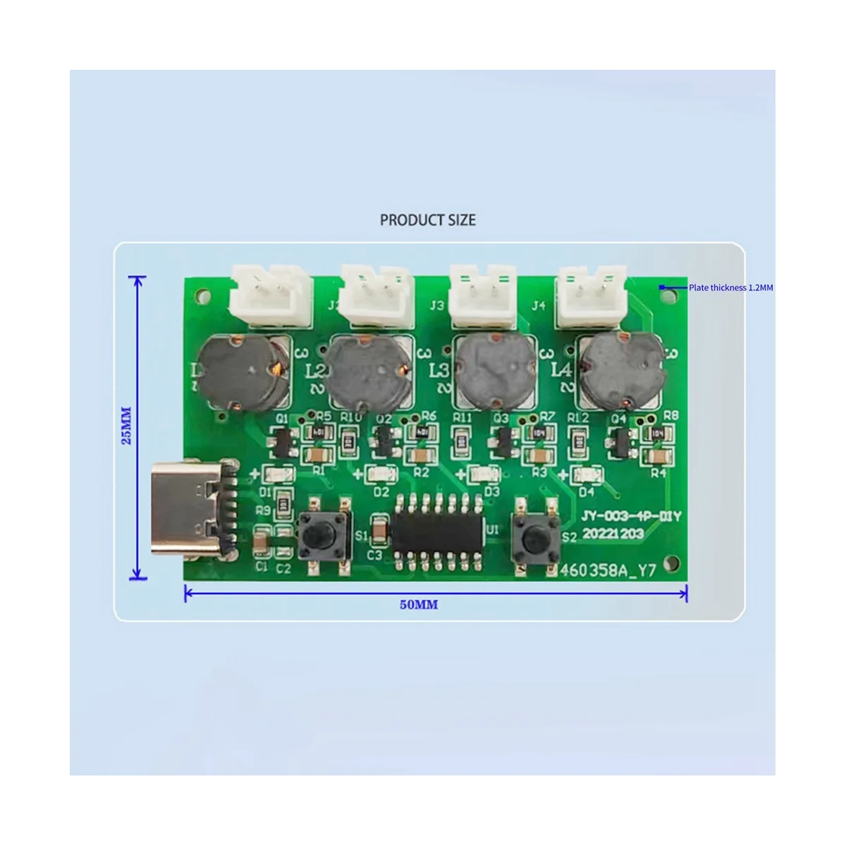 Four-Spray Humidifier Module Humidifier Control Board Atomizer Driver Board Four-Spray Humidifier Module,Set C