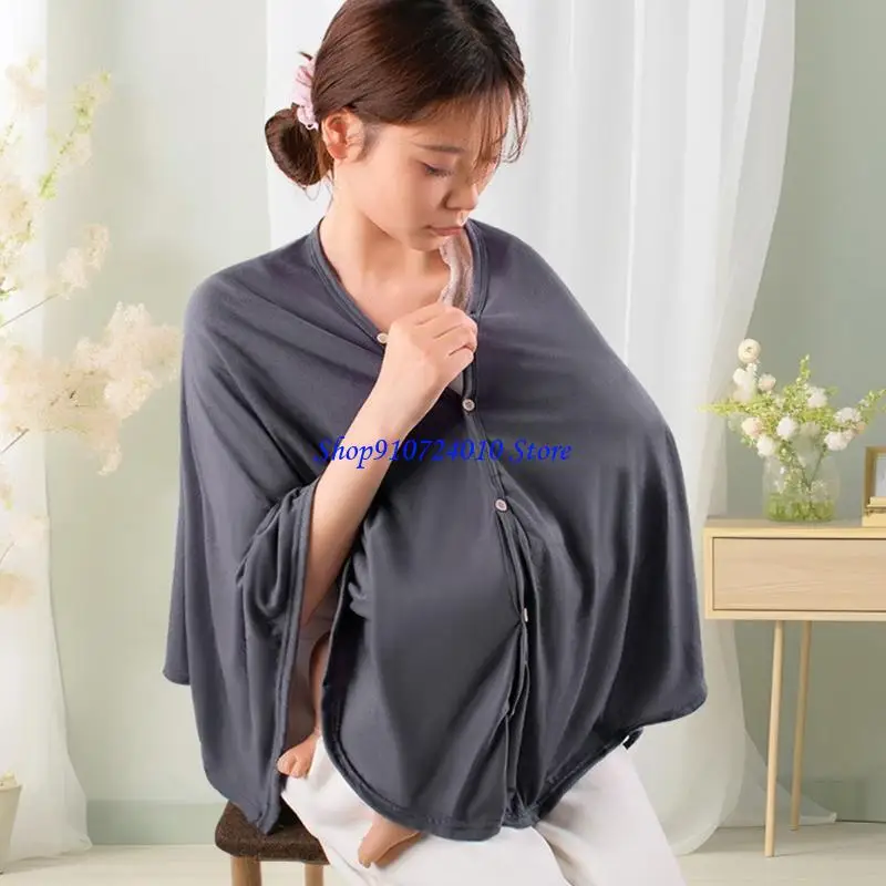 

77HD Breastfeeding Scarf Comfortable Nursing Drape Wearable Nursing Accessory Cloth