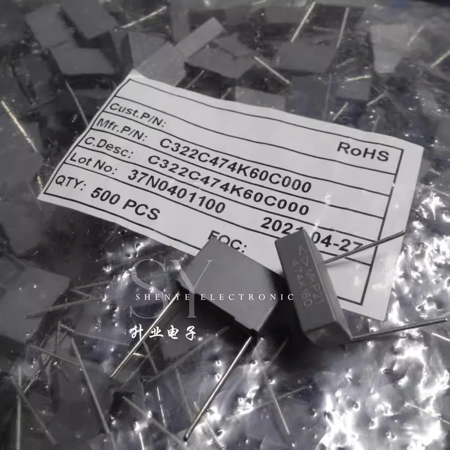 10PCS Fara MKP21 0.47uf/160v 470nf u47 474 Brand New 15mm Film Capacitor
