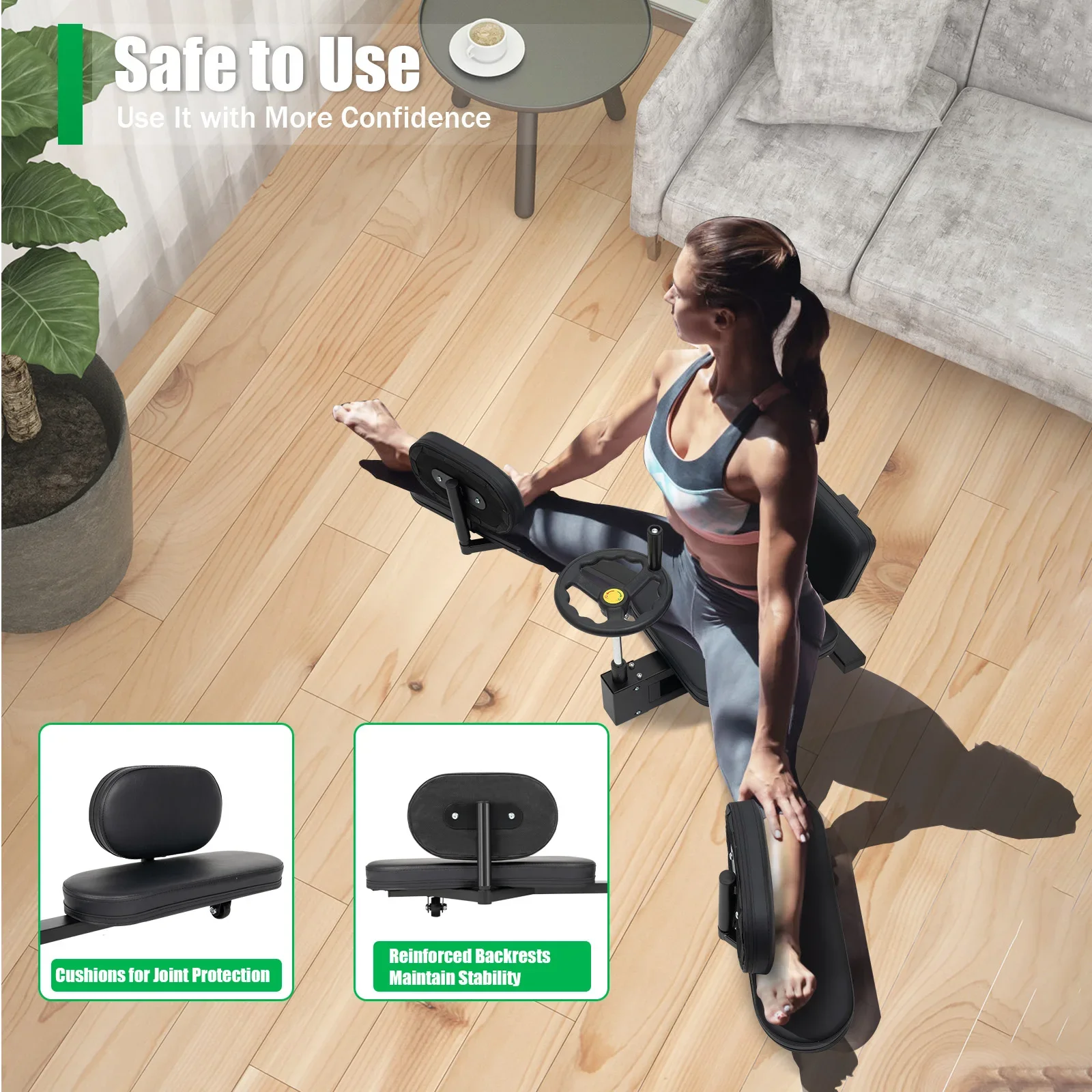 

Leg Stretcher for Flexibility, Split Stretching Equipment Heavy Duty Splits Trainer, Flexibility Trainer for Yoga, Gymnastics