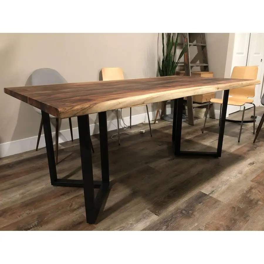 Dining Table Legs 28 Inch,Iron Coffee Table Legs V Shape,Black Heavy Duty Desk Legs