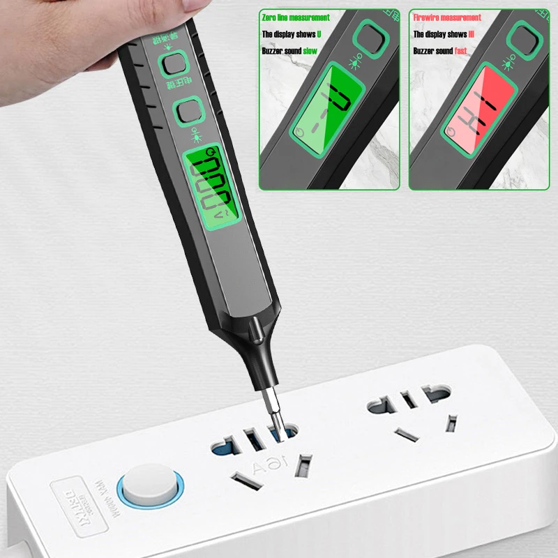 Smart Induction Tester Pen AC 12-300V Voltage Tester Sensor Wire Detector Professional Electrician Screwdriver Testing Tools