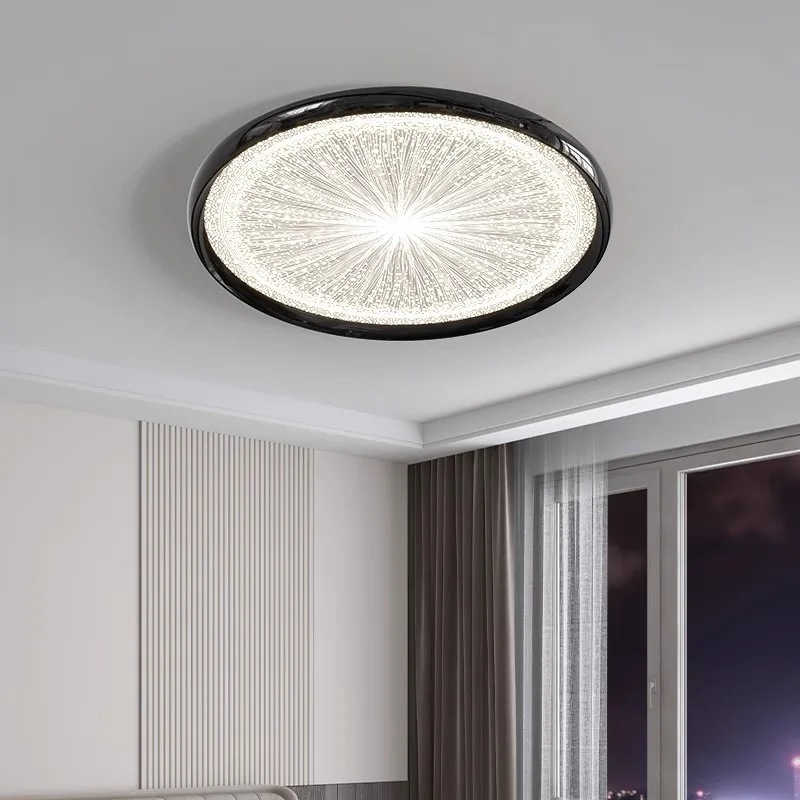 2025 New Modern LED Ceiling Lamp For Living Room Restaurant Round Lighting Fixture Bedroom Study Home Decor Firework Panel Lamp