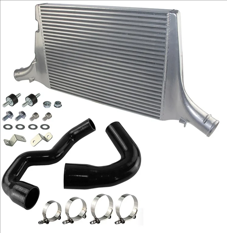 

Увеличенный интеркулер подходит для двигателей B8, A4A5 1.8 2.0TFSI 2.7 3.0TDI.