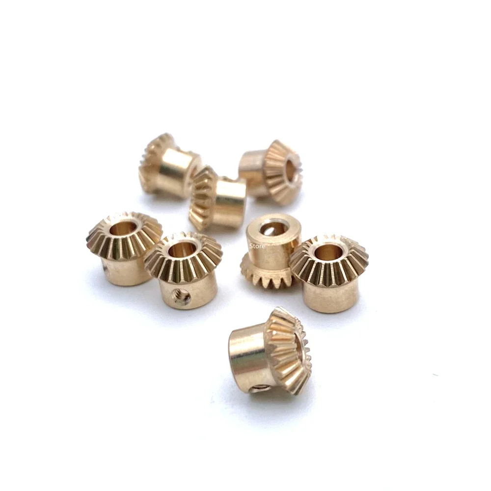 Mini Bevel Gear 1:1 0.4M 15/20/25 Teeth 1.5/2/3mm 90 Degree Angle Equal Conical Spur Gears wheel 20 Teeth Copper Precision