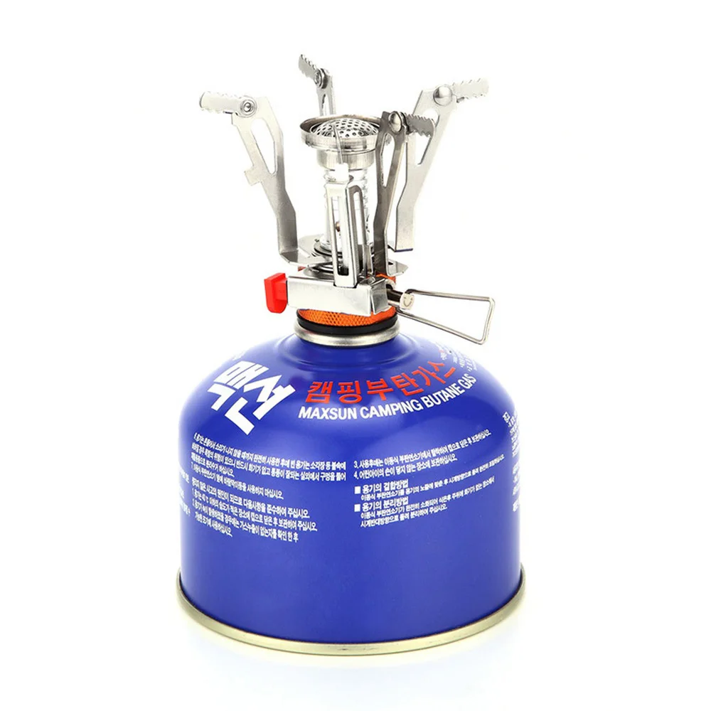 

Portable Gas Cooker Ultra Camping Stove Light Aluminum Alloy Survival Furnace for Outdoor Picnic Cooking Emergency Kit