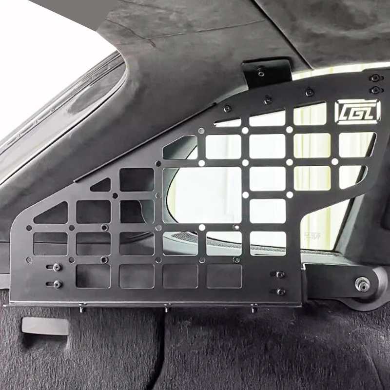 For Porsche Cayenne 957 2003-2010 Rear Boot Trunk Side Window Cargo Rack Storage Organizer Hanging Board Molle Panel view 4