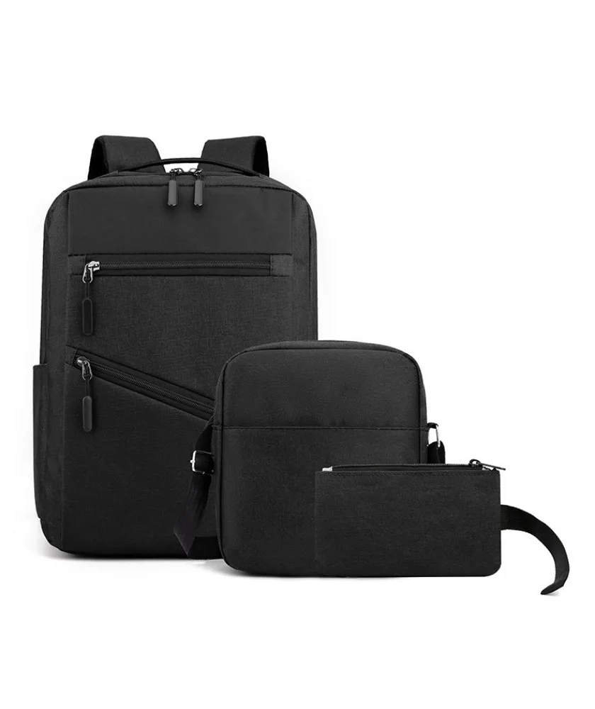 Men's fashion business backpack, male and female junior high school student schoolbag 15.6 inch large-capacity travel bag, compu