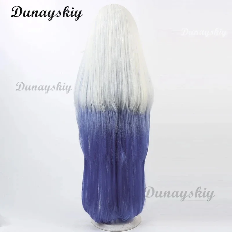 Emily Cosplay Wig Hazbininn White Purple Gradient Long Hair Seraphim Angel Halloween Carnival Party Performance Wig Customized
