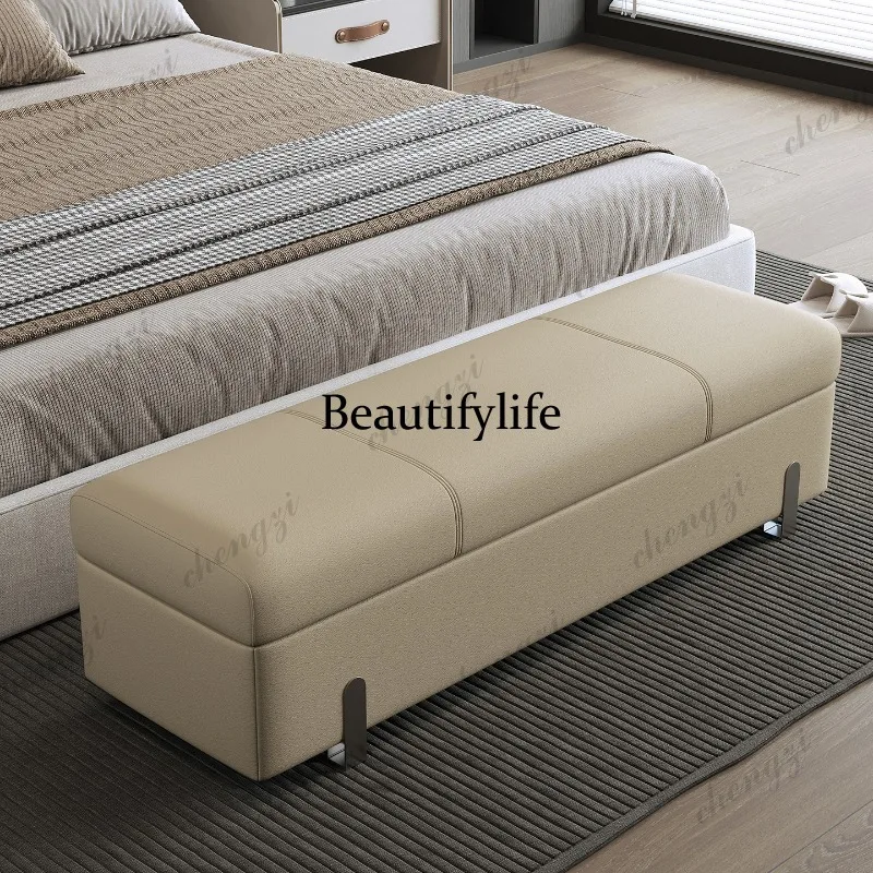 A73Bedroom End Storage Stool Floor Pouffe Modern Makeup Stool Foot Bench Mueble Recibidor De Entrada Furniture For Living Room