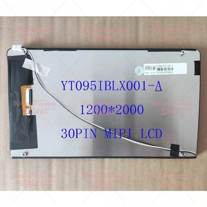 9.5 Inch IPS 2K Touch Screen LCD 1200x2000 Digitizer for Car Radio Android Head Unit 30Pin YT095IBLXL001/002/003