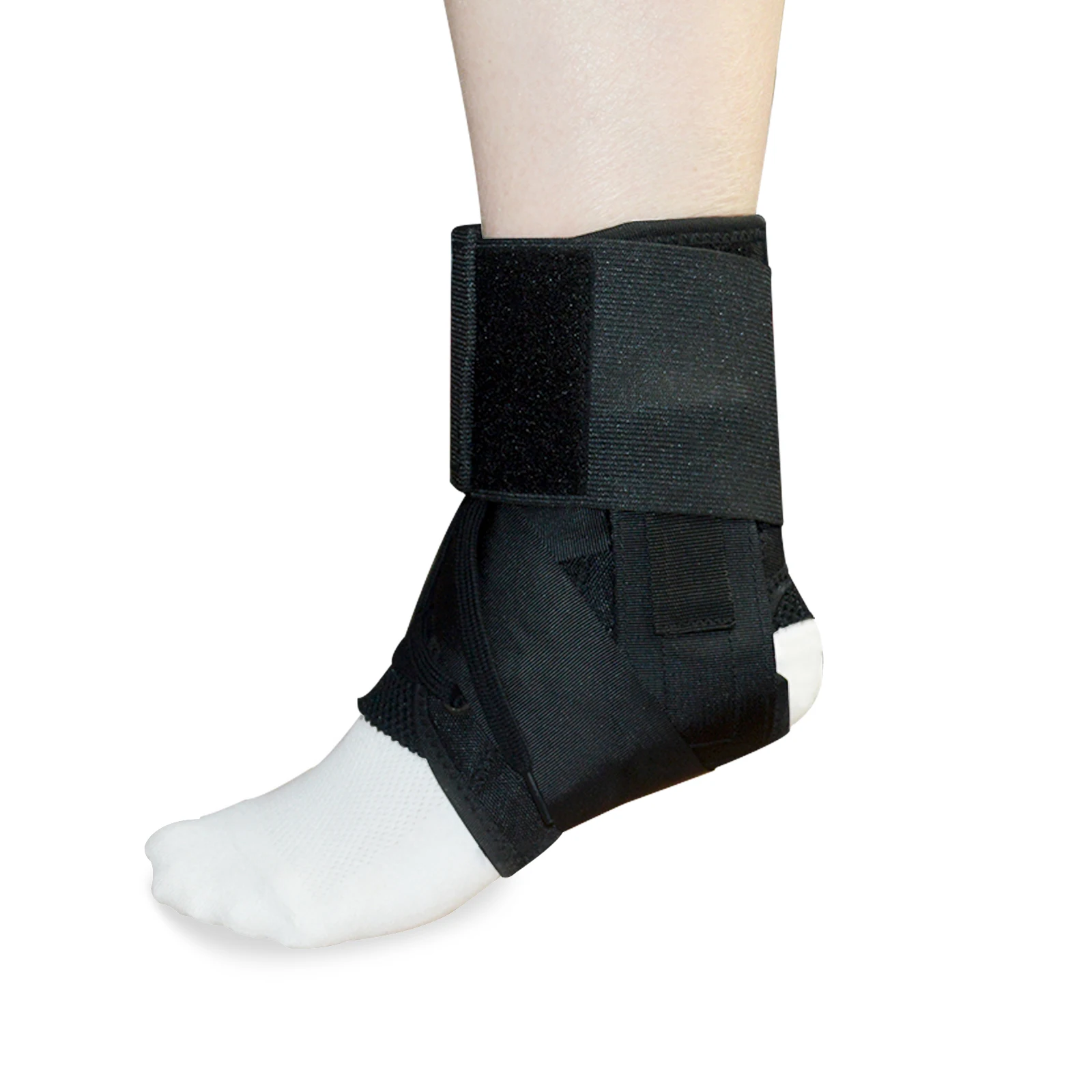 Lace Up Kids Ankle Brace - Pediatric Sprained Foot Support Wrap for Active Youth, Children in Sports