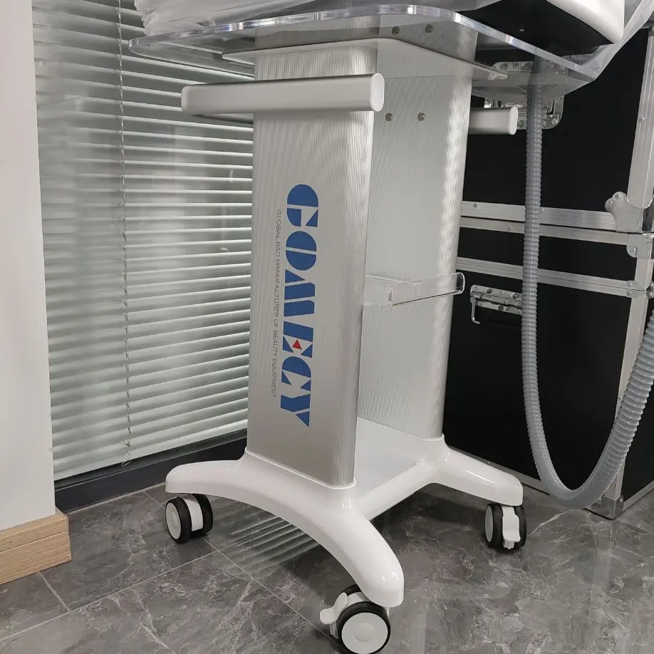 Top Quality Beauty Devices Aesthetic Acrylic Cart Trolley 4 Wheels Facial Hairdressing Salon Physiotherapy Device Trolley