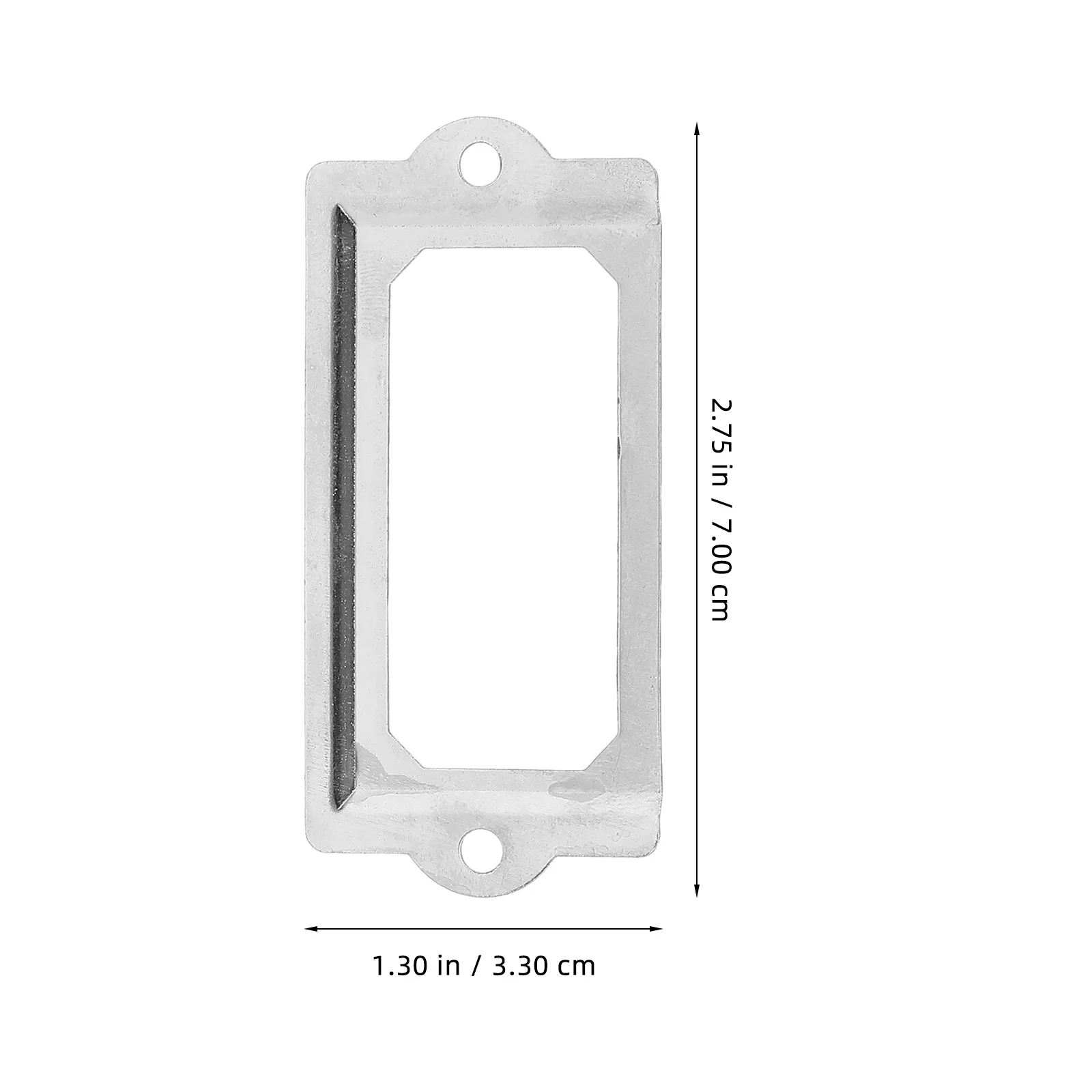 1Set Retro Drawer Label Card Holders Metal Cabinet Name Tag Frames Drawer Labels Label Holder File Name Card Holder