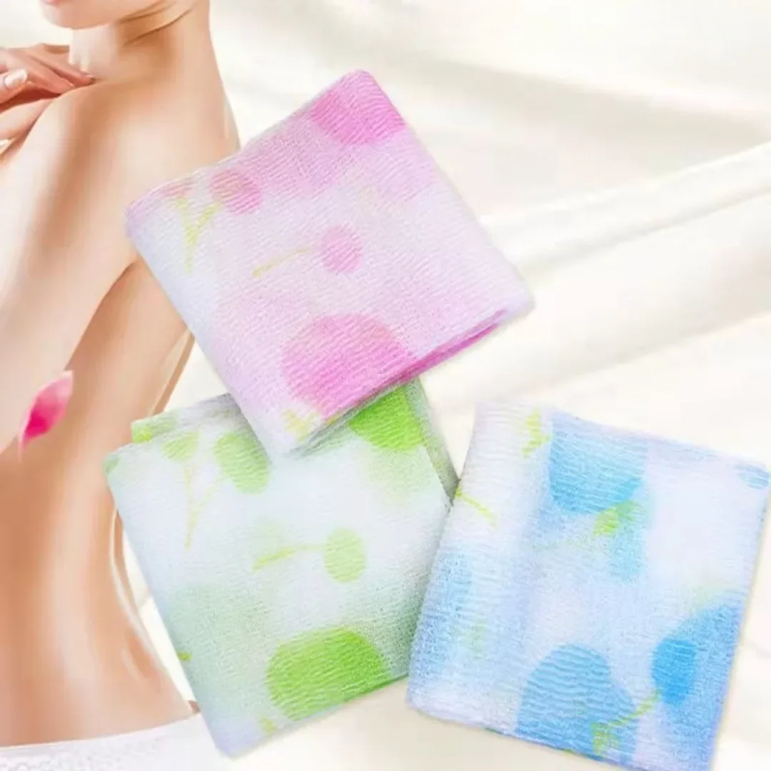 1pcs Beauty Skin Exfoliating Washcloth Body Scrubber Japanese Body Wash Towel Bath Glove Skin Polishing Towel Body Back Scrubber