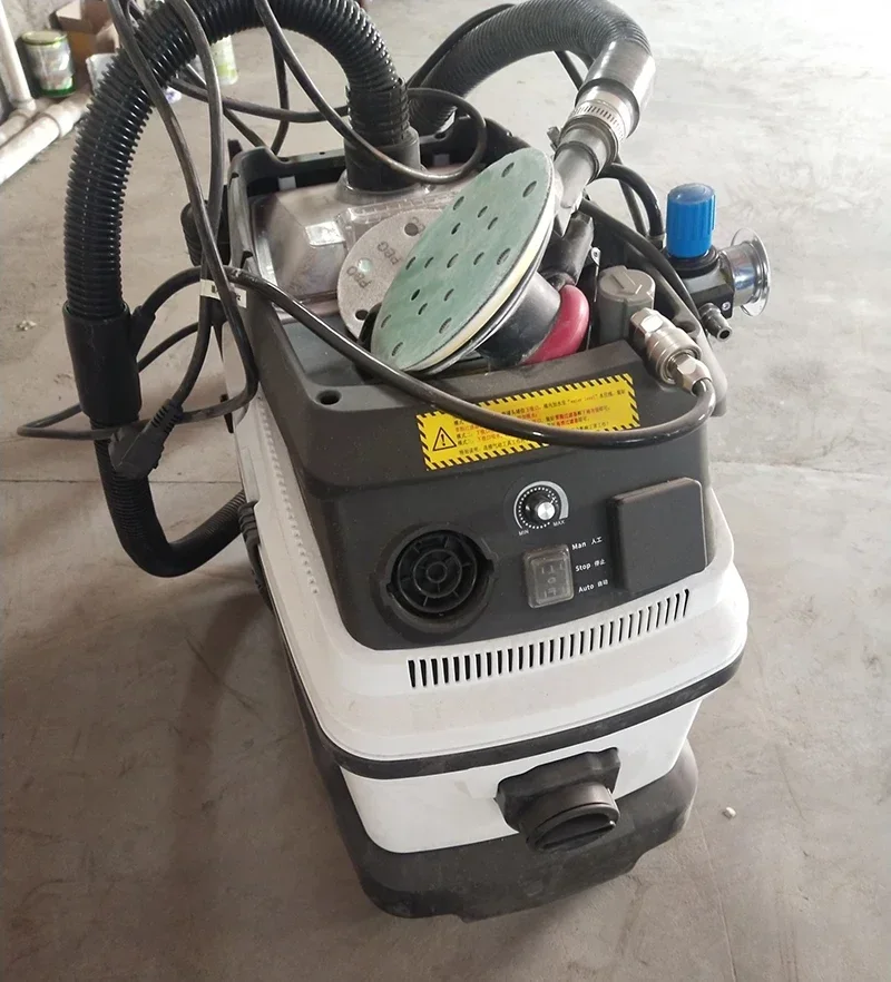 Dust-free car polisher grinding machine tools pneumatic for car body repair dust dry sanding polishing machine