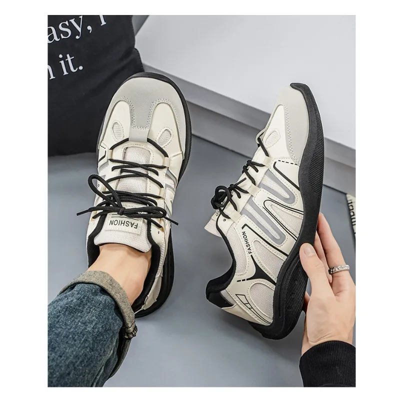 2026 New Men Retro Racing Sneakers Y2K Street-Vibe German Training Shoes American-Style Korean-Inspired Casual Footwear