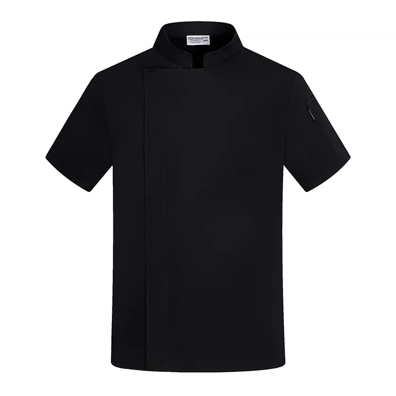 زي موحد للعمل بأكمام قصيرة للمطاعم الغربية، مطعم الفندق، مقصف الشيف، ملابس المطبخ الصيفية للرجال