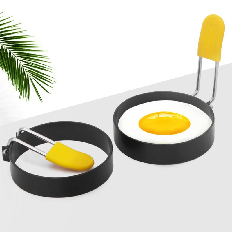 2Pcs Egg Cooking Rings Stainless Steel Pancake Mold For Frying Eggs Egg Mold For Breakfast Mini Pancakes Maker