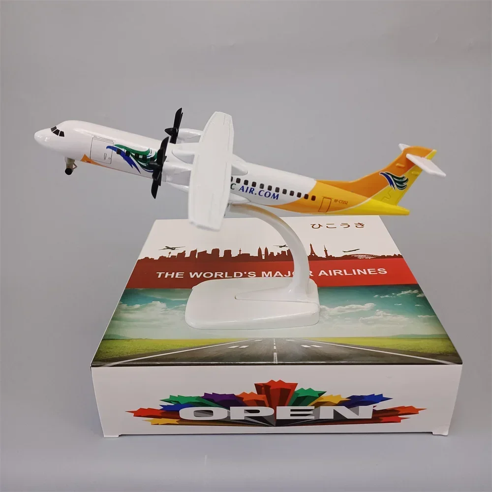 Avion l'inventaire des Philippines CEBU PACIFIC AIR ATR Vietnam ATR Airlines, modèle réduit en alliage métallique moulé sous pression avec roues Propless, 20cm