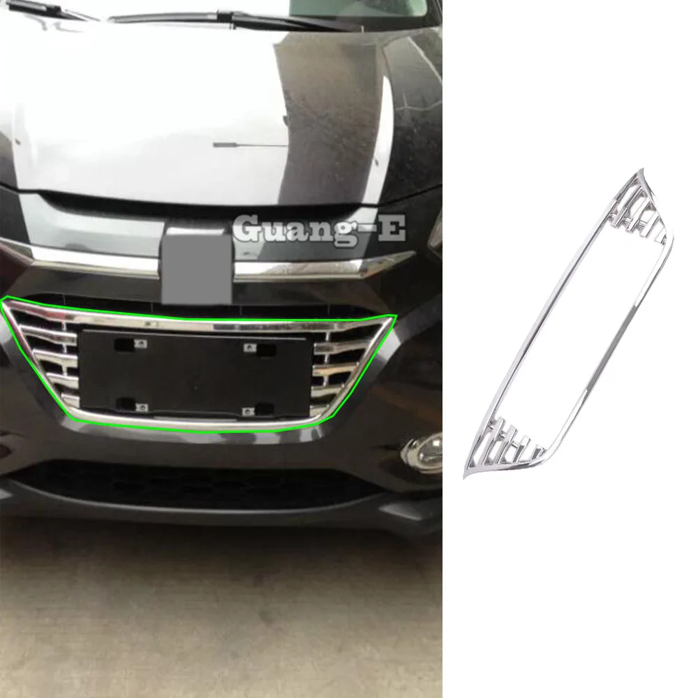 

Car Body Cover Detector ABS Chrome Trim Front Racing Grid Grill Grille Frame For Honda HRV HR-V Vezel 2014 2015 2016 2017 2018