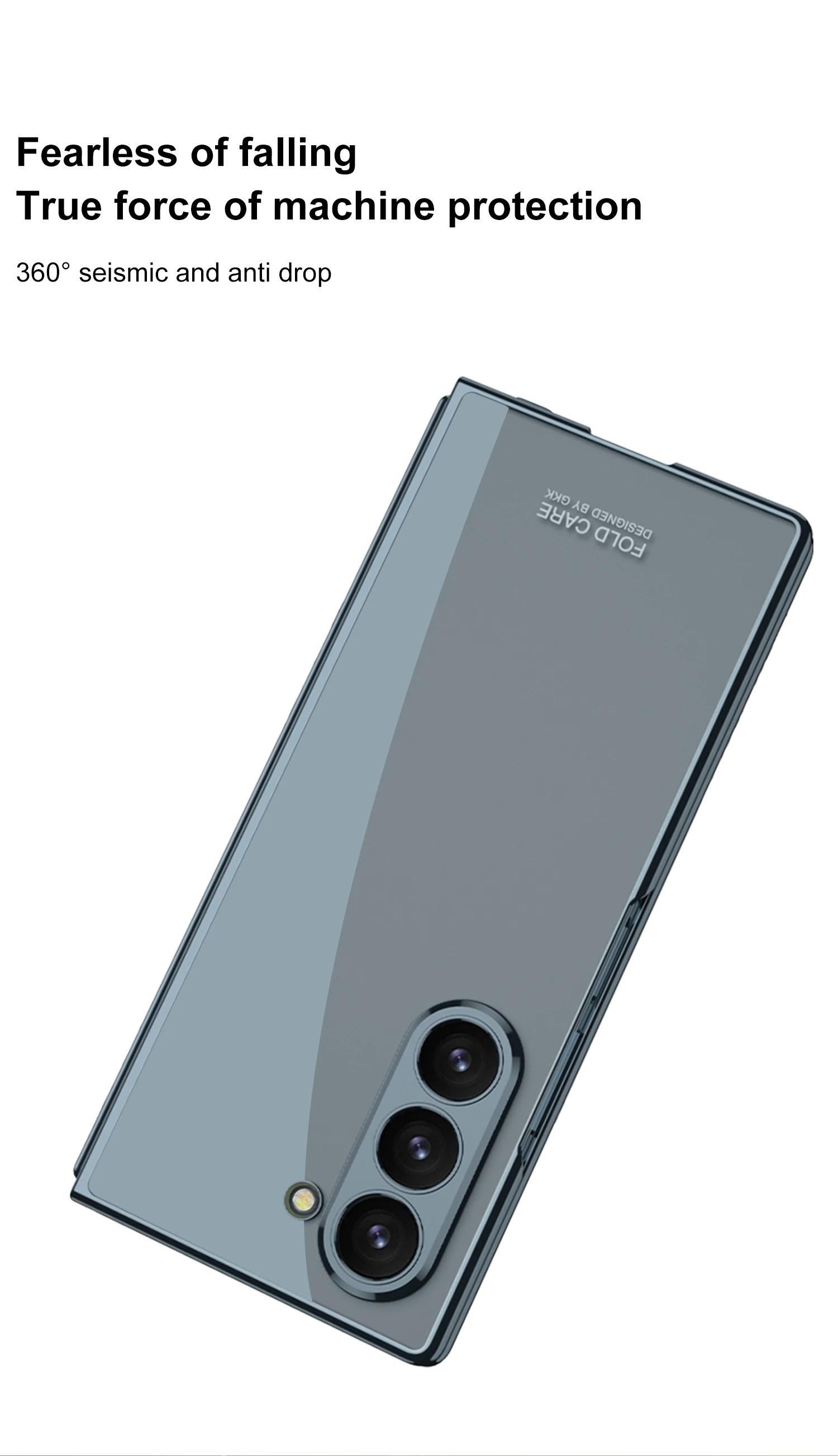 Luxus-Beschichtung Bildschirm Glas Fall Für Samsung Galaxy Z Fold 7 6 Kamera Schutzhülle Klare Kunststoff Abdeckung Für Z falten 5 4 Funda – Detail 11