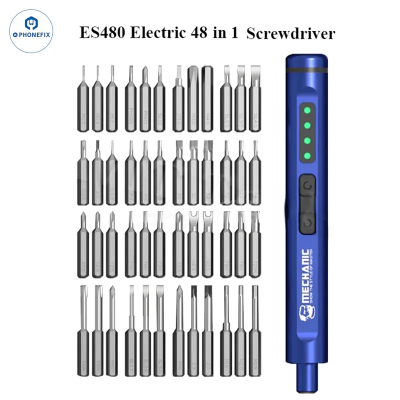 Mechanic ES480 Electric Screwdriver Set for Camera Opening Electronic Digital Product Disassembly Installation Repair Tools