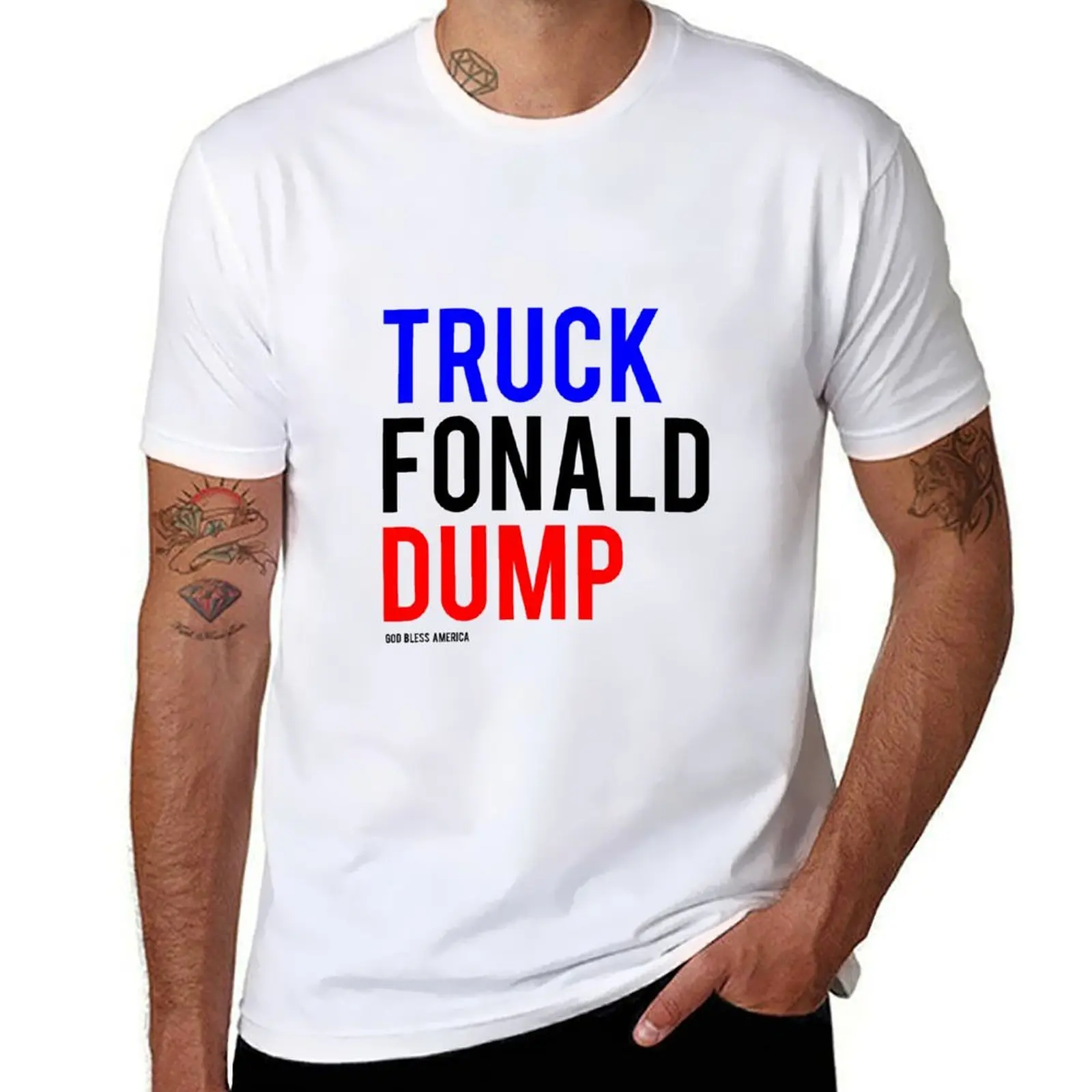 

Truck Fonald Dump T-Shirt t shirt man plain cotton t shirt pack T-Shirt