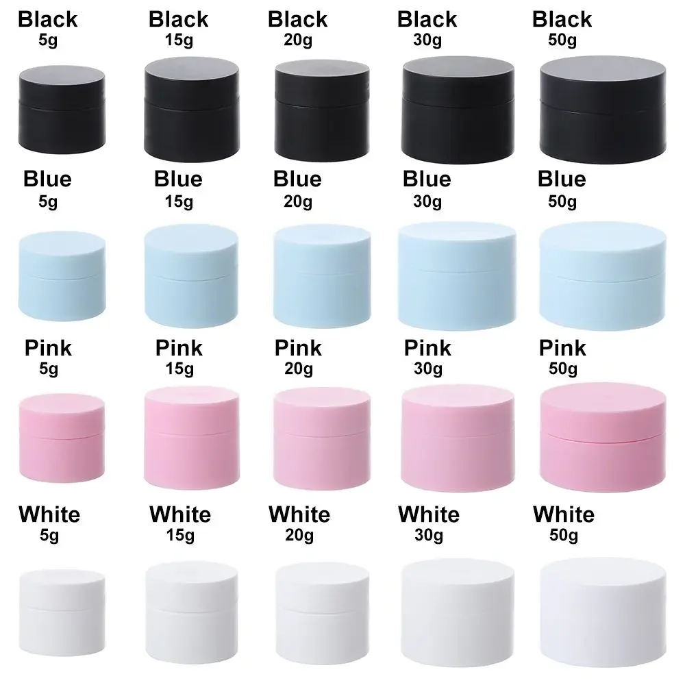 20 Stück 15g 20g 30g 50g Nachfüllbare Bunte Leere Kosmetik-Cremetiegel für Make-up, Gesichtscreme, Lidschatten, Gel, Reiseflaschen – Detail 7