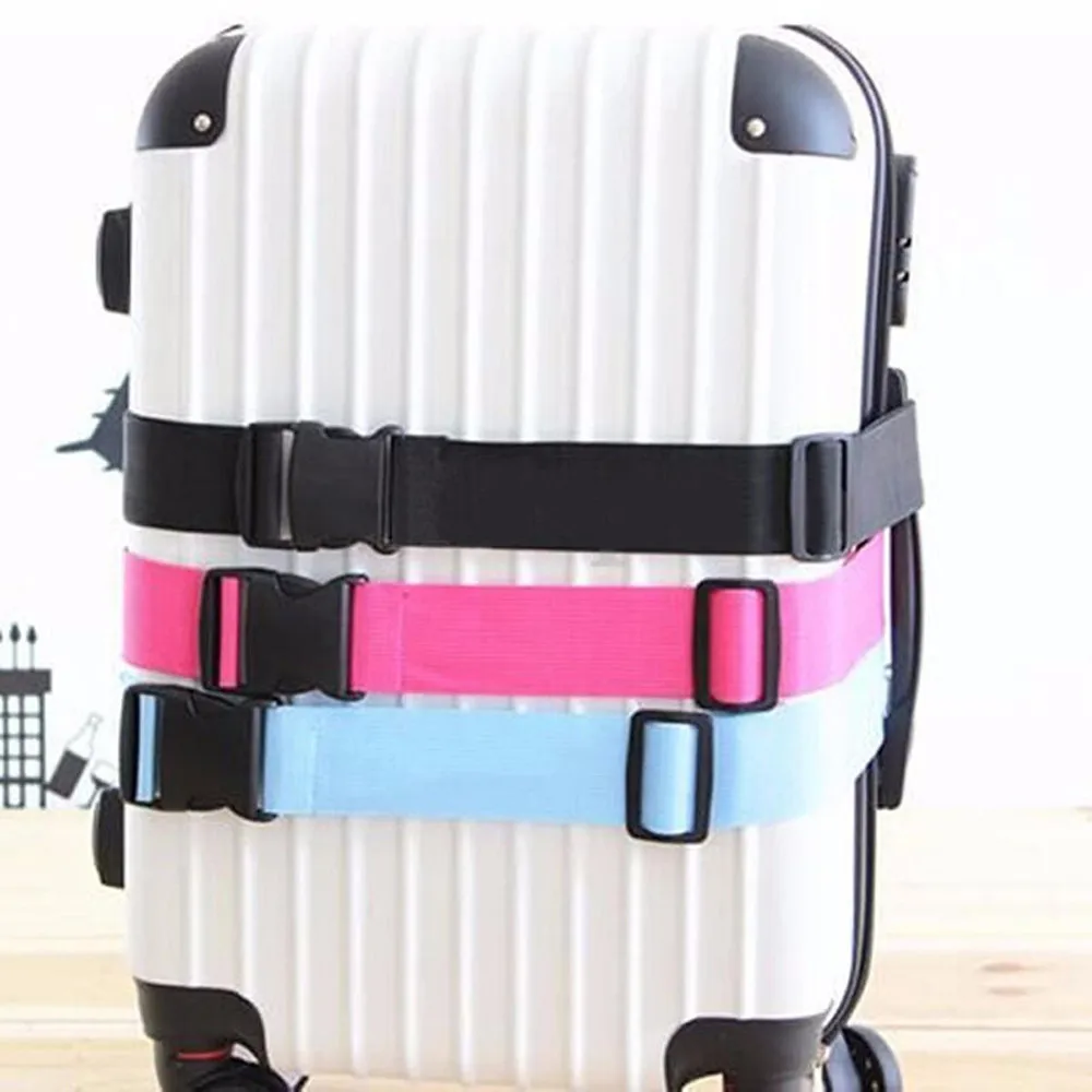 

Luggage Safe Straps Travling Packing Belt Adjustable Suitcase Luggage Strap Travel Buckle Baggage Tie Down Belt Without Password