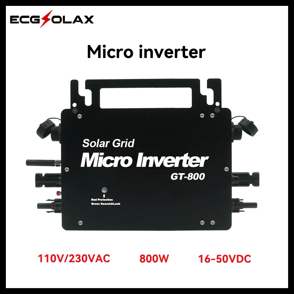 micro inversor solar com monitoramento de aplicativos para celular inversor grid tie interruptor automatico 16v50v dc 110v 230v 800w 01