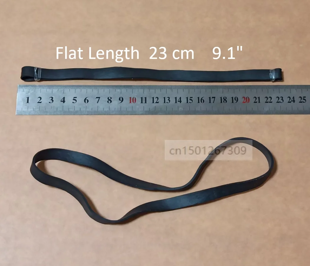 Flat Length 23cm Extra Long Black Wide Elastic Rubber Band Industrial Tie For Trash Can