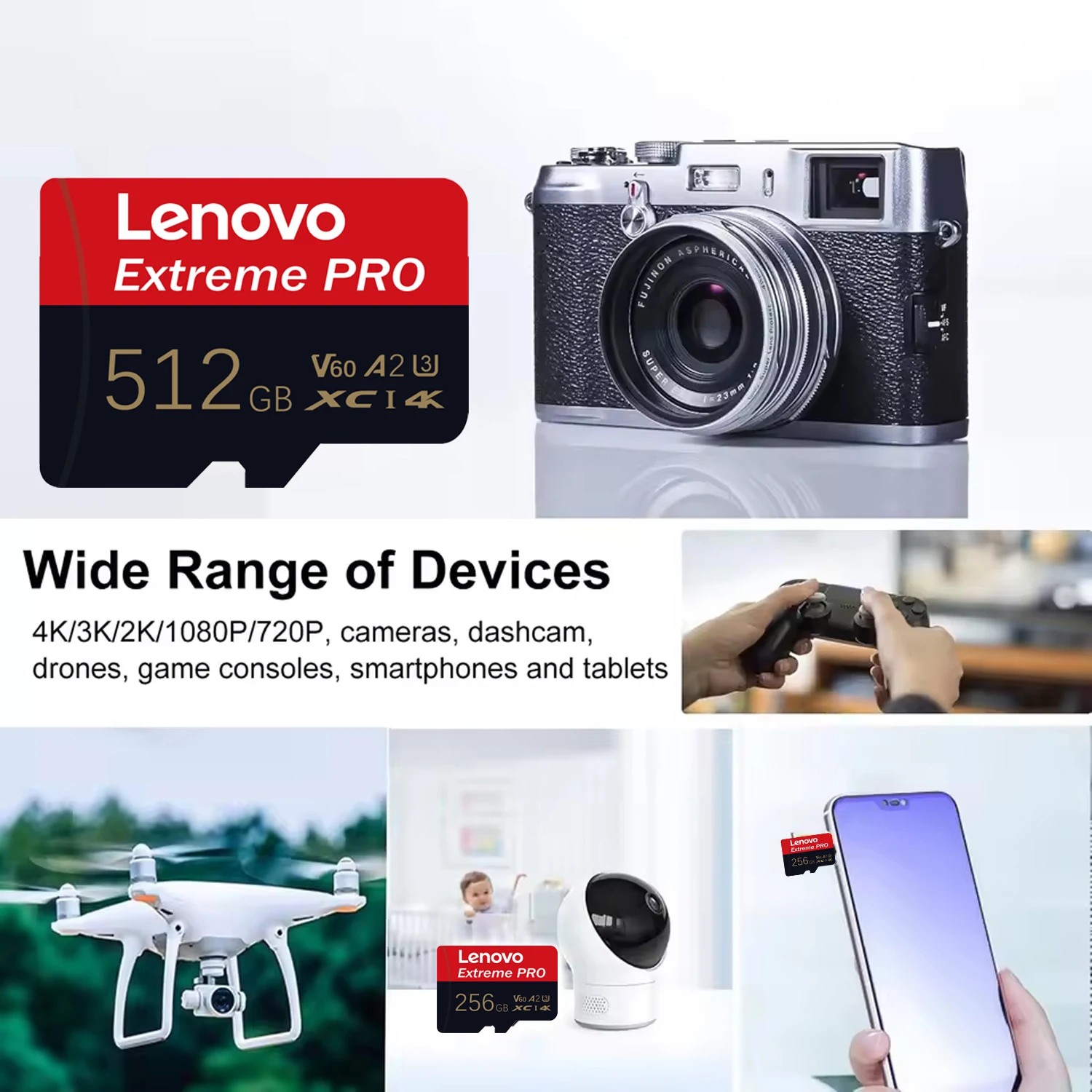 Lenovo SD Kart 512GB 256GB Cla - Home Security Game incelemesi ve fiyatı