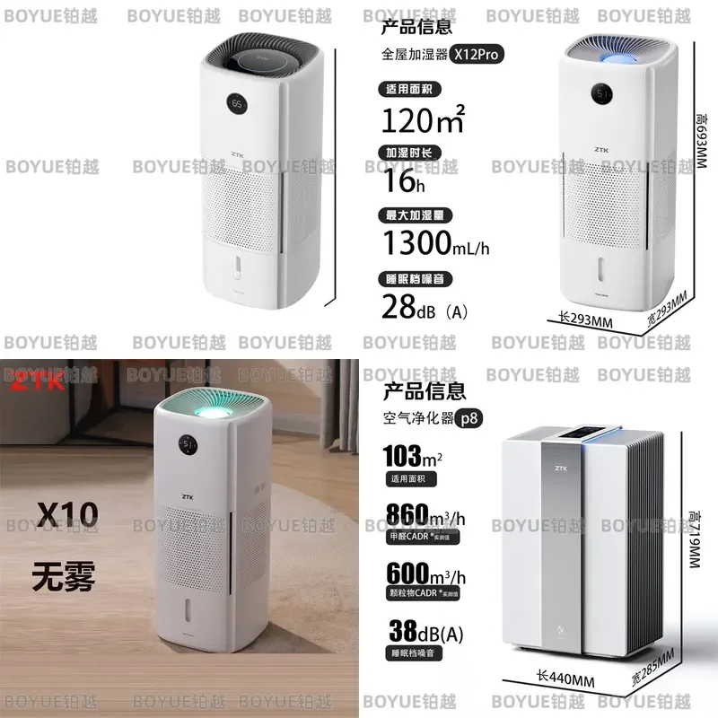 Whole House Evaporative Air Humidifier Fog Free Constant Humidity for Living Room Office Large Capacity Quiet Operation