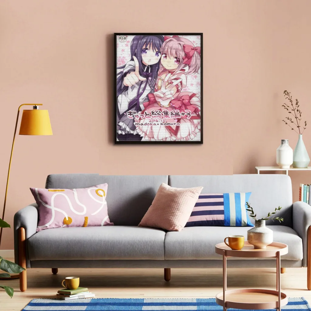 Puella Magi Madoka Magica Diamond Painting   Full Diamond Mosaic Embroidery Home Decor New