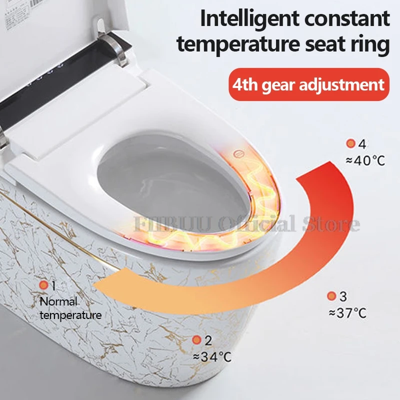 Imagem -05 - One Preço Bidé Inteligente Assento Aquecido Secador de ar Luz Noturna Inteligente Display Digital Cisterna Escondida Luz Noturna Inteligente Alongada