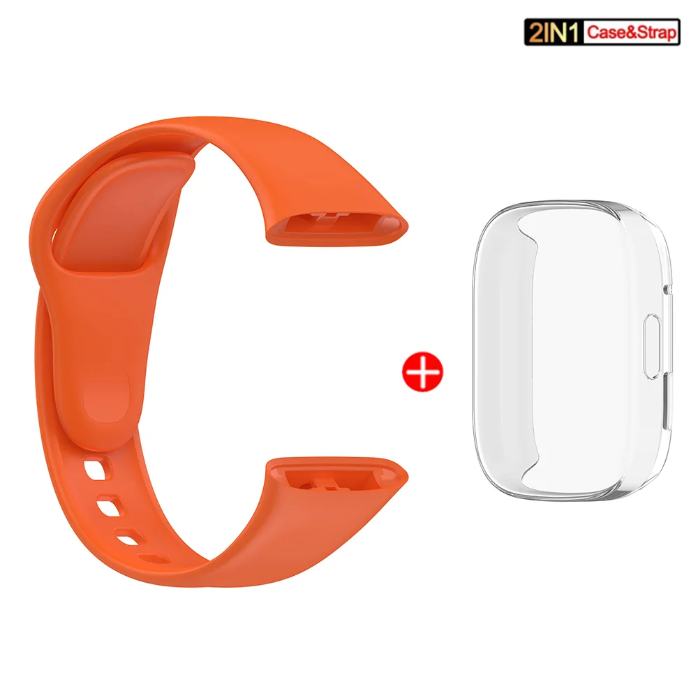 NEUES Armband + Hülle für Redmi Watch 3, weiches Silikon, Ersatzarmband für Xiaomi Redmi Watch 3, Armband Correa-Armband