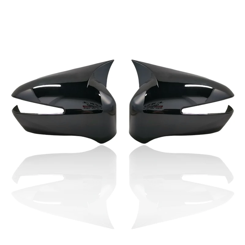 2Pcs Door Side Rearview Mirror Cover Trim Cap Fit For Honda Civic 8th 2006 2007 2008 2009 2010 2011 Carbon Fiber Style