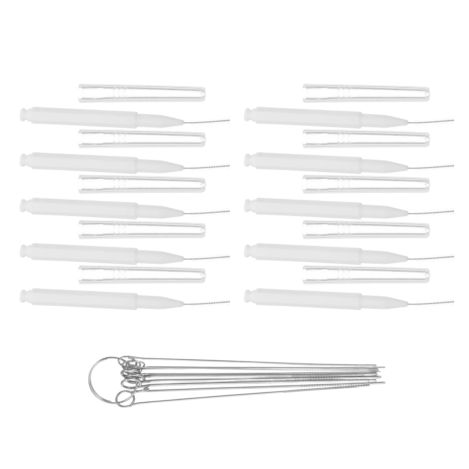 

20Pcs Showerhead Cleaner Tool Portable Small Hole Cleaning Brush Efficient Anti-Clogging for Handheld Fixed Shower Nozzle Repair