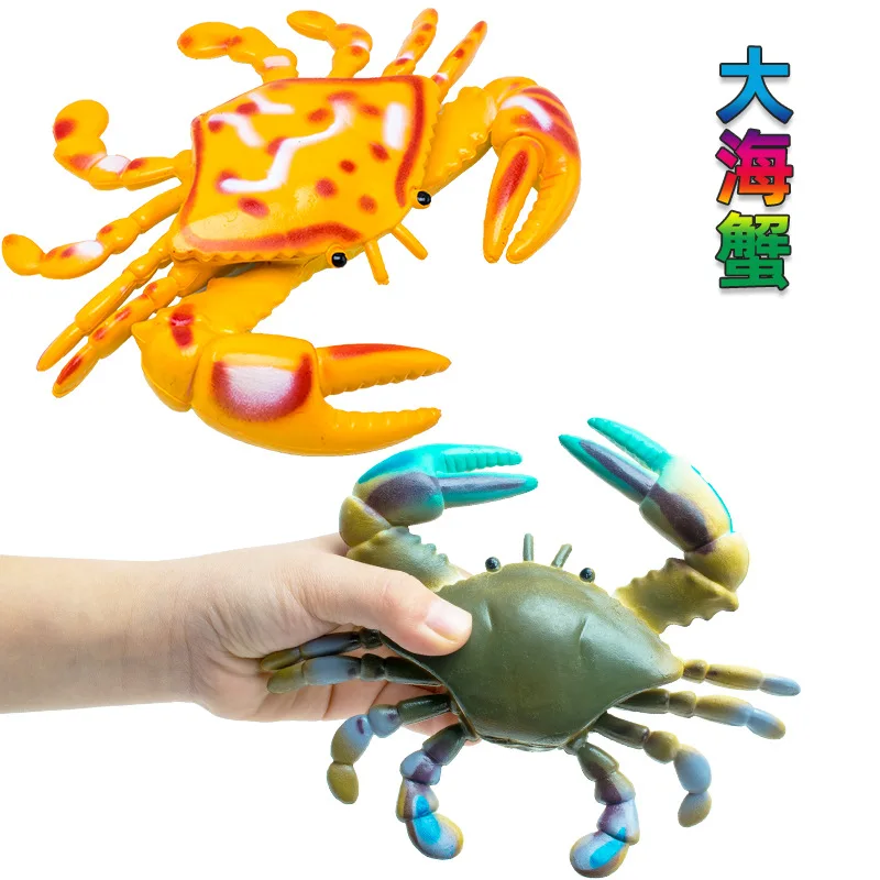Large Crab Model Creative Props Photography Simulation Marine Animal Toy Children's Play Realistic Crustacean Ornament