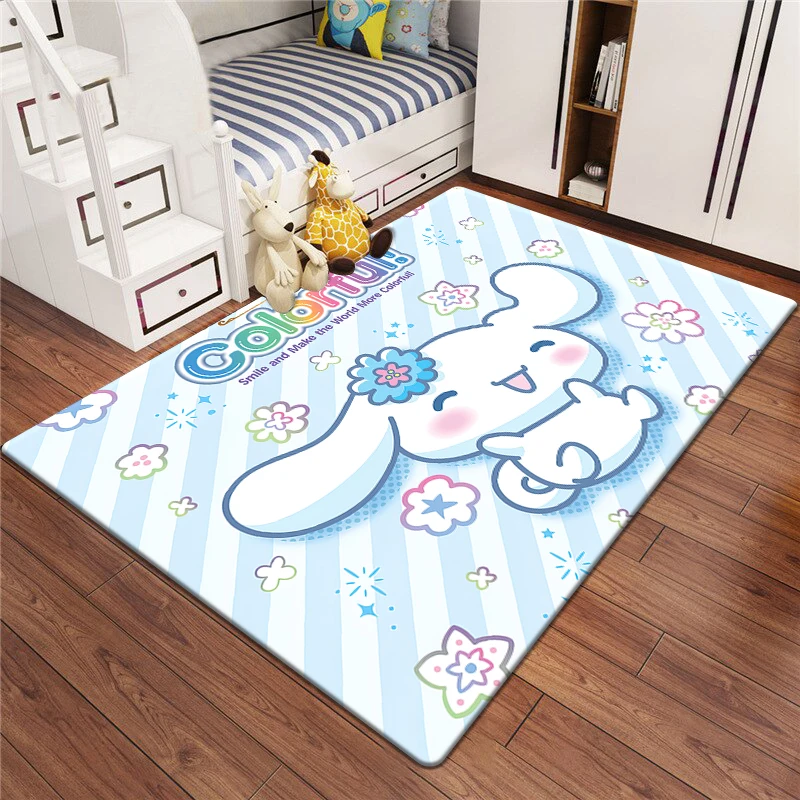 Cinnamoroll Sanrio Cartoon HD Printing Carpet.Living Room,Bedroom,Decoration,Picnic,Camp,Kitchen,Crawling Mat.bathroom Door Rug