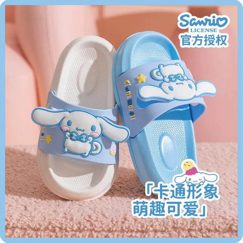 

Kawaii Slippers Anime Kuromi My Melody Children's Slippers Summer Girls Indoor Bathing Anti Slip Baby Home Boys Gife