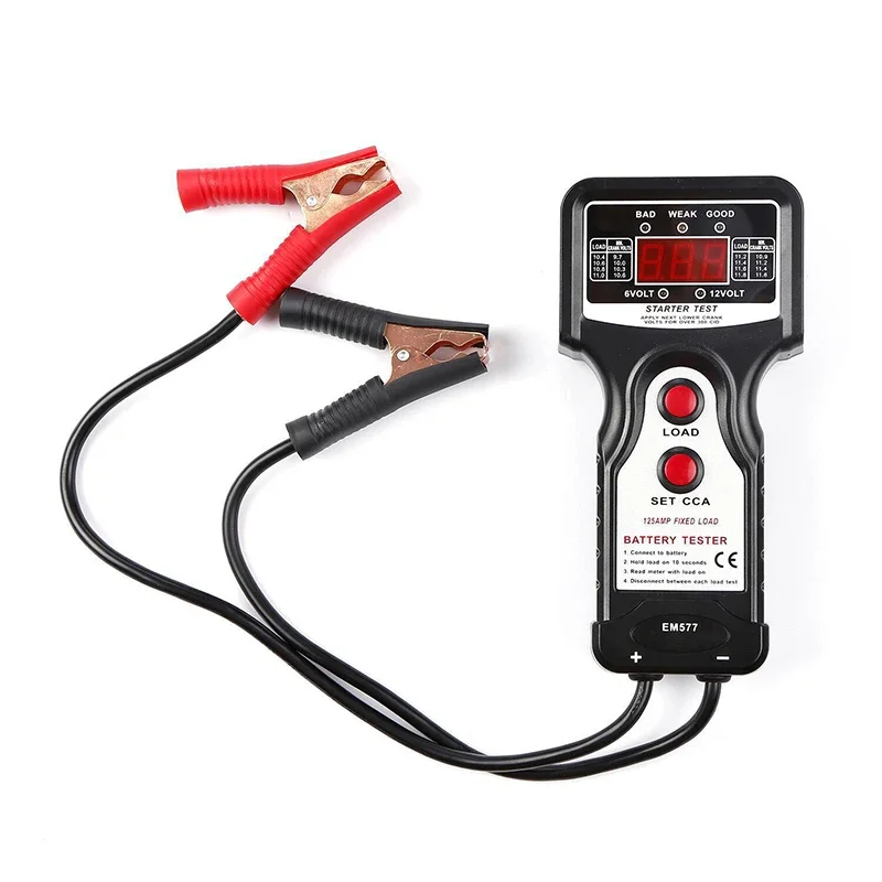 Automobile Battery Tester Digital Display Battery Tester EM577 Automobile Fault Diagnosis Instrument K15625