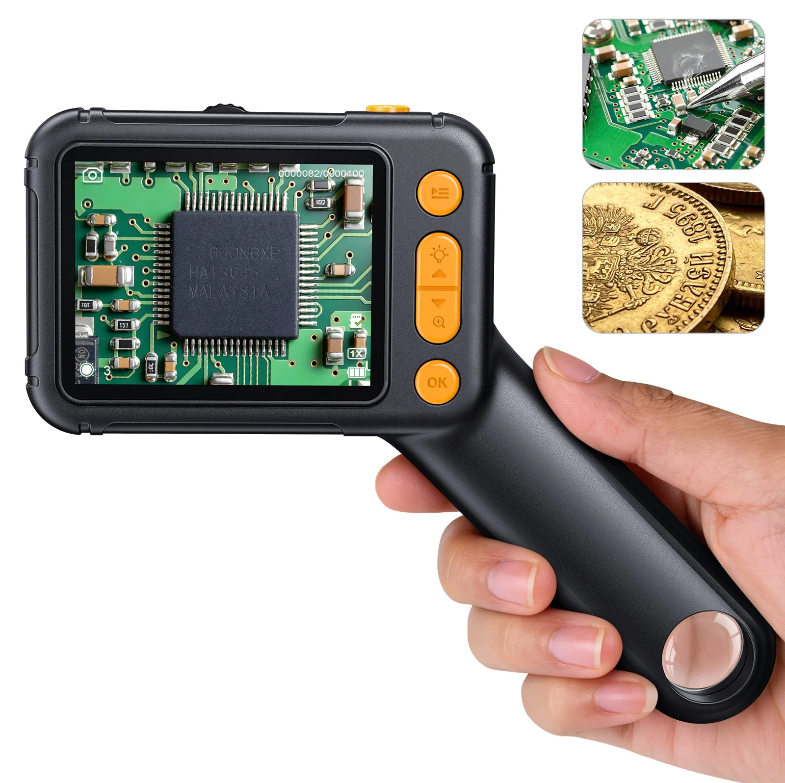 Electronics Repair Microscope - Microscopio Digitale Portatile 2.8 Pollici 1000X
