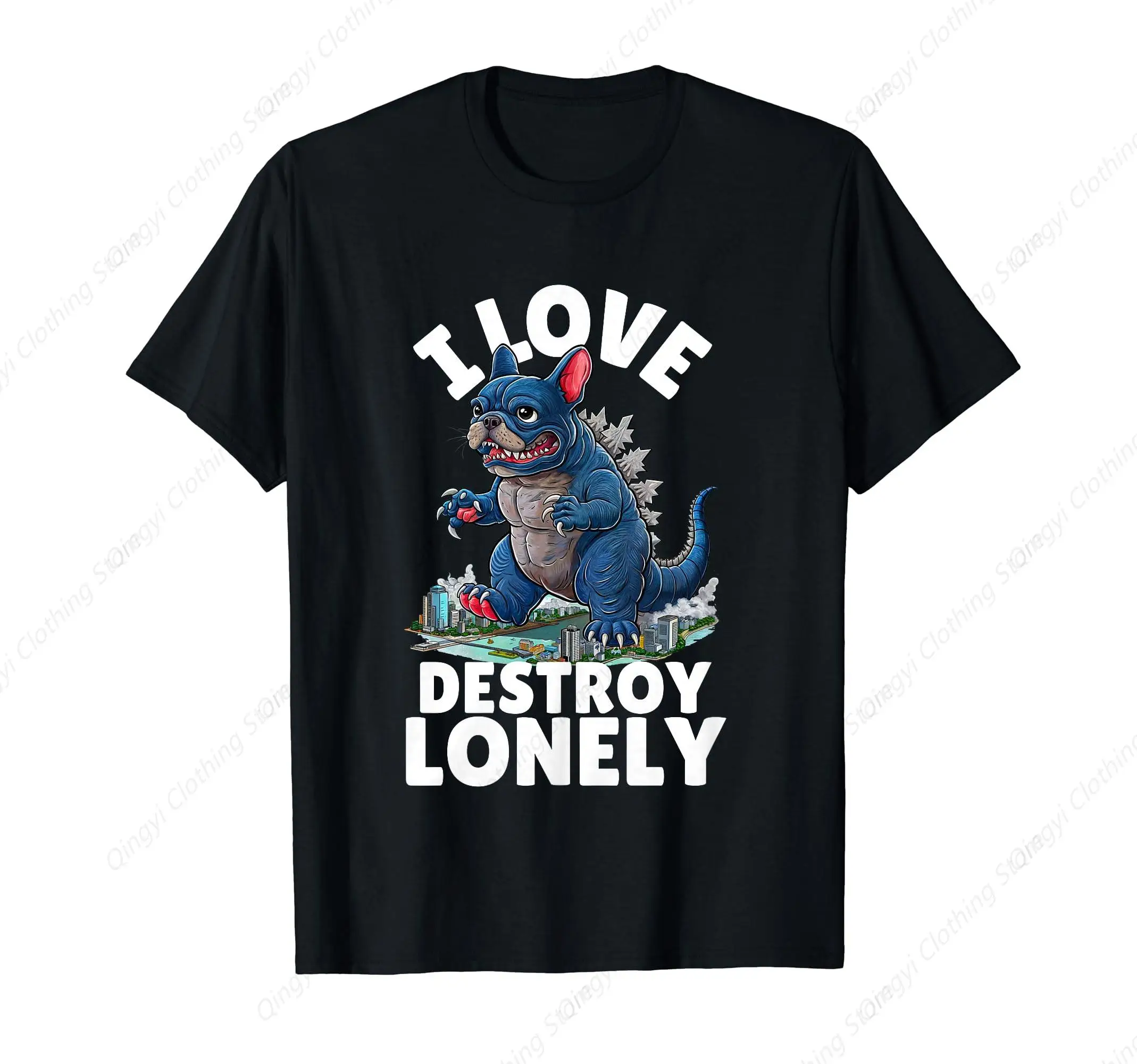 

I Love Destroy Lonely Frenchzilla Urban Art T-Shirt