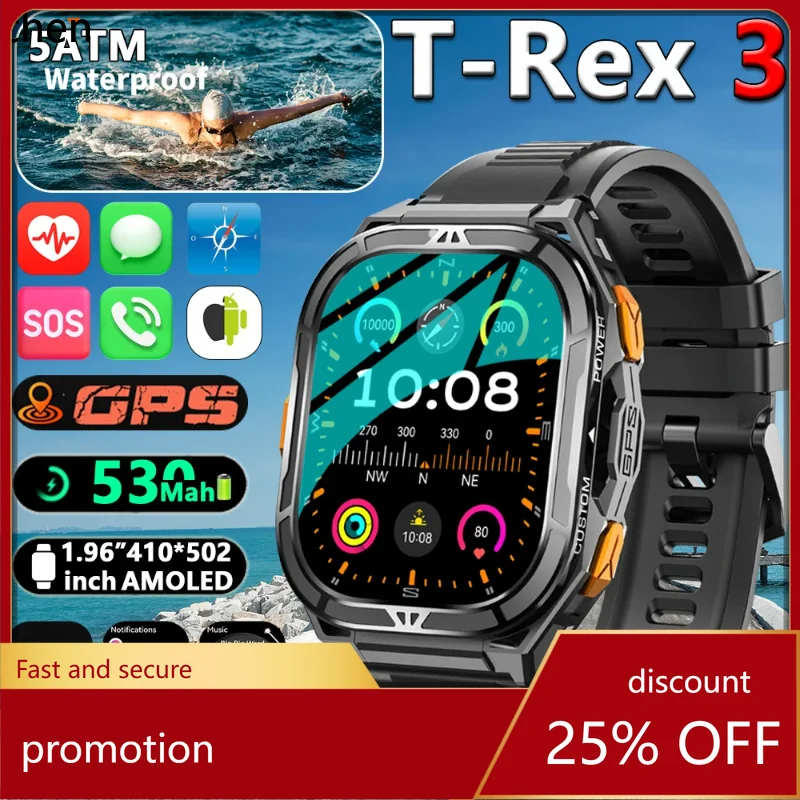 YFY  smartwatch waterproof dual band tracking inch compass sports fitness