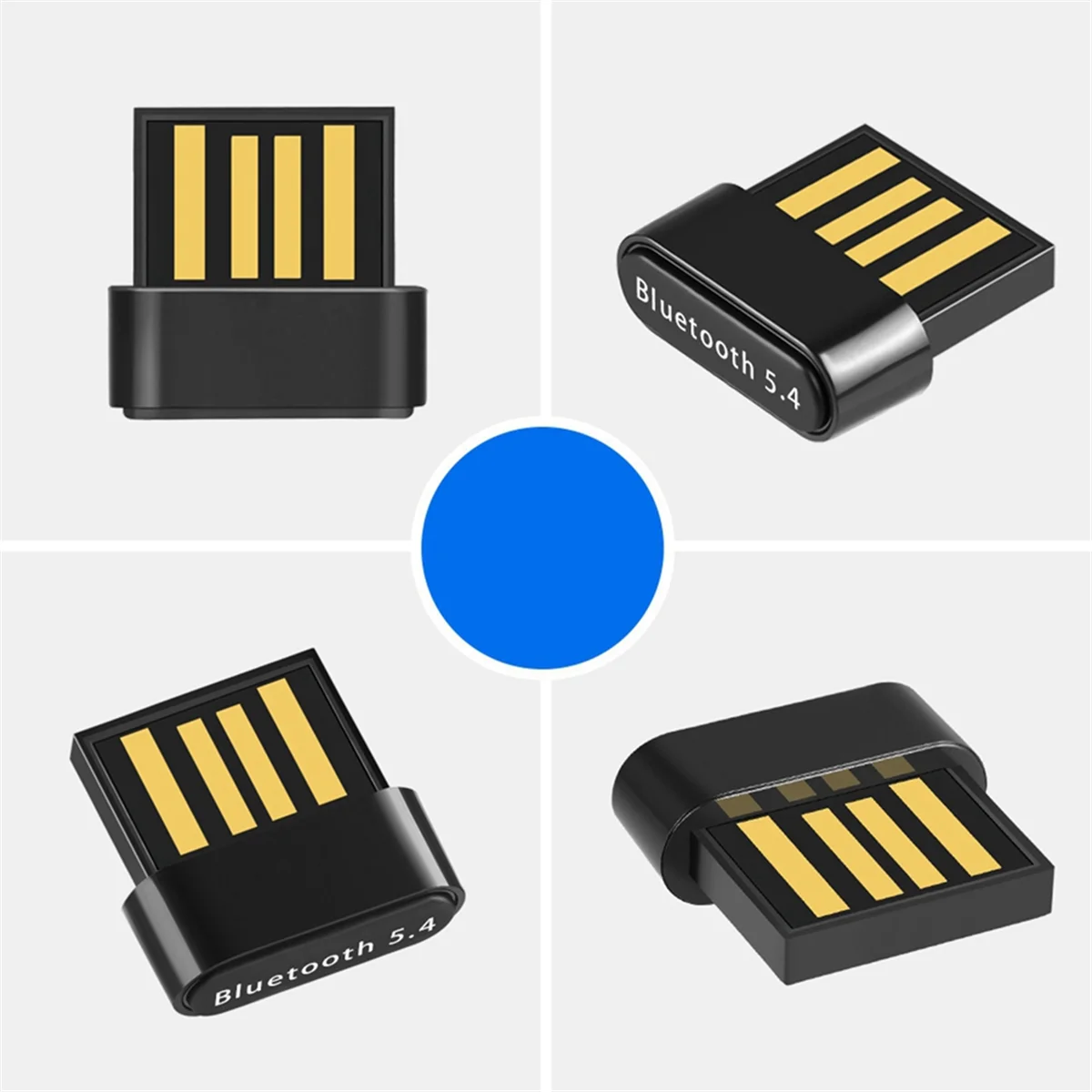 BNGF-Bluetooth 5.4 USB Adapter Mini Bluetooth Receiver Transmitter for PC Laptop Wireless Keyboard Audio