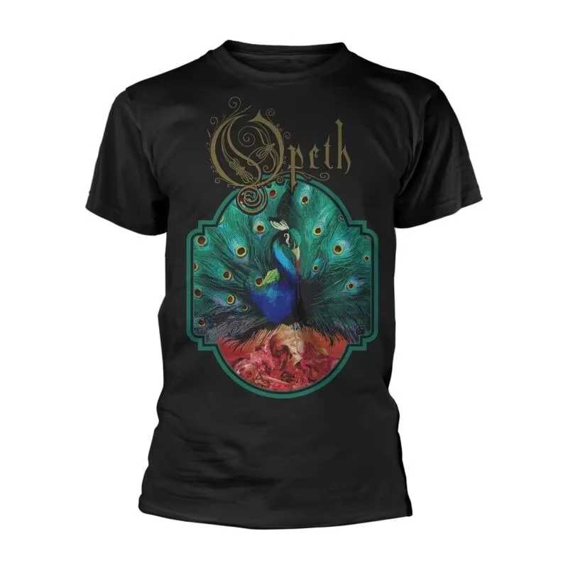 Peacock Art Opeth Demon of The Fall  Band T-Shirt Cotton Graphic Tee Men Women Summer Streetwear